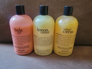 Hula Girl/Lemon Custard/Salted Citrus 16oz 3-in-1 Shower Gel Shampoo And Bubble